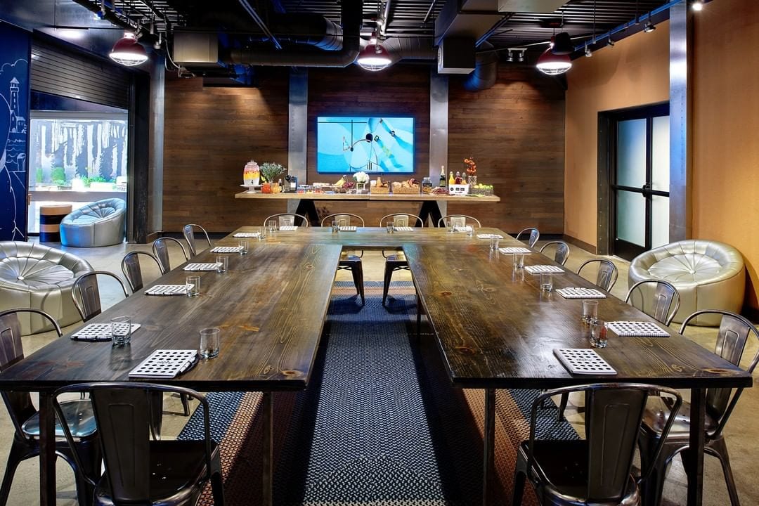 Host an unforgettable holiday luncheon with 50 of your friends and colleagues in @hotelzephyrsf’s Game Room, with 805 sq. ft of immersive indoor meeting space featuring a pool table, ping pong, tabletop shuffleboard, and custom 60″ Samsung Smart TVs. Let our creative catering and events team deliver the ultimate dining experience to you and your guests, so that you can relax and enjoy the party! Call us today at (415) 617-6501 for more information and to schedule a visit.