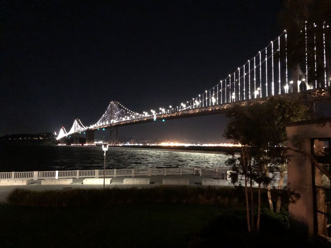 Experience The Bay Lights, the world’s largest light sculpture! #sanfrancisco #thebaylights #hotelzephyrsf